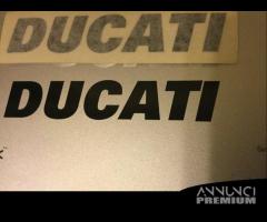 Adesivo ducati scritta nera serbatoio