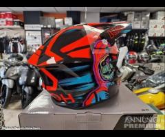 AIROH Casco Cross Wraaap - Cyber - Orange