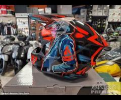 AIROH Casco Cross Wraaap - Cyber - Orange