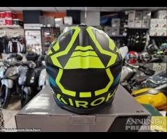 AIROH Casco Cross Wraaap - Cyber - Yellow