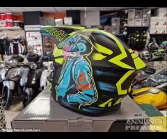 AIROH Casco Cross Wraaap - Cyber - Yellow