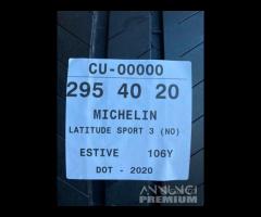 2 PNEUMATICI 295/40 R20 MICHELIN ESTIVE 80%