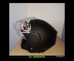 NUOVO CASCO JET COLORE NERO OPACO OMOLOGATO