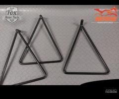 Triangolo supporto cavalletto moto per perno da 25