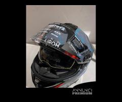 Casco AIROH MATRYX ROCKET BLUE/RED GLOSS