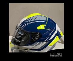 Casco AIROH SPARK 2 CHRONO BLUE/YELLOW GLOSS