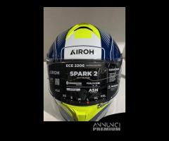 Casco AIROH SPARK 2 CHRONO BLUE/YELLOW GLOSS