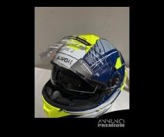 Casco AIROH SPARK 2 CHRONO BLUE/YELLOW GLOSS