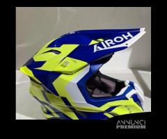 Casco AIROH TWIST 3 DIZZY BLUE/YELLOW GLOSS