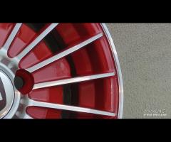 Cerchi grifo 12 pollici 4x98 ROSSO fiat 126 - 17