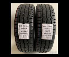 2 GOMME 215 75 16C MICHELIN RIF 09