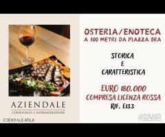 CARATTERISTICA OSTERIA/ENOTECA IN CENTRO STORICO