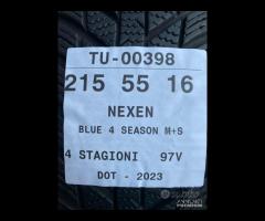 4 PNEUMATICI 215/55 R16 NEXEN 4 STAGIONI 85% - 9