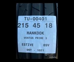 4 PNEUMATICI 215/45 R18 HANKOOK ESTIVE 80% - 9