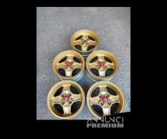 5 Cerchi Originali Abarth Cromodora Da 13 Gold Oro - 6