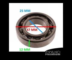 Cuscinetto a sfere da 25 - 47 - 12 mm FAG 6005C3