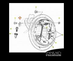 Molletta fissaggio ceppi freno anteriori per Piagg