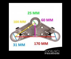 Piastra superiore forcella con fori steli 31 mm pe