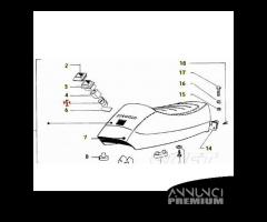 Molla pulsante serratura sella per Vespa FL FL2 HP