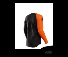 CORPETTO GILET MOTO CROSS + MAGLIA ARANCIO UOMO - 7