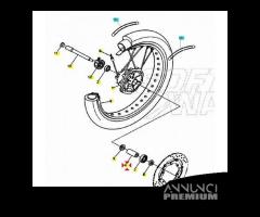 Distanziale interno cuscinetti per Yamaha DT SR WR - 4