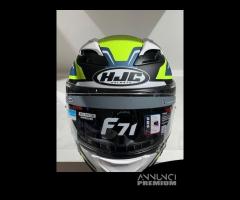 Casco integrale HJC F71 Fes Giallo/Blu/Bianco