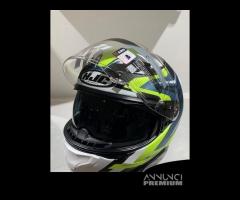 Casco integrale HJC F71 Fes Giallo/Blu/Bianco