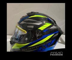 Casco Scorpion Exo-R1 Evo II Air RUNNER Blu/Yellow