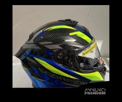 Casco Scorpion Exo-R1 Evo II Air RUNNER Blu/Yellow