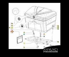 Cavo coperchio baule Piaggio Liberty - 624840 - 4