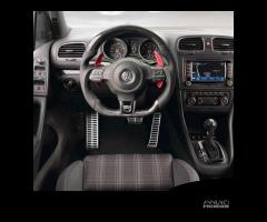 VOLANTE Sportivo per VW Golf 6 in Carbonio e Pelle - 4