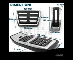 COPRIPEDALI Sportivi per AUDI A5 8W6 Pedaliera - 13