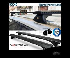 Barre da Tetto + Portasci per Volvo XC40 Omologato - 3