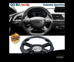 VOLANTE Sportivo Per Audi Q3 8U Carbonio e Pelle