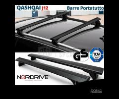 Barre + Portasci per Nissan Qashqai J12 Omologato