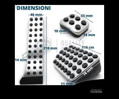 COPRIPEDALI AMG per MERCEDES Automatico Pedaliera - 12