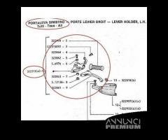 Comando portaleva con leva sinistro della frizione - 6