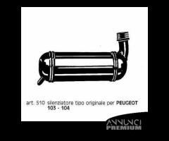 Marmitta Peugeot 102 - 103 - 104 Sito 509 - 510 - 7