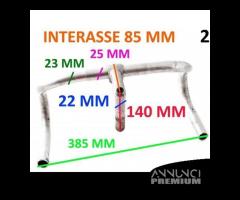 Manubrio in alluminio per bici da corsa epoca - 5