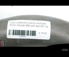 Tubo collettore scarico verticale 50mm Ducati 888 - 8