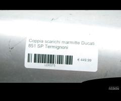 Coppia scarichi marmitte Ducati 851 SP Termignoni - 12