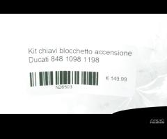 Kit chiavi blocchetto accensione Ducati 848 1098 - 7