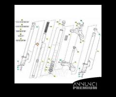 Stelo forcella anteriore destro Cagiva Raptor 9754