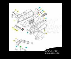 Scatola filtro aria completa Yamaha VP e YP - 6