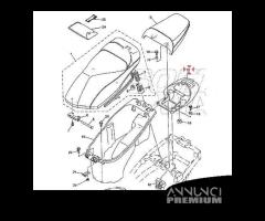 Maniglione della sella per Yamaha Majesty e MBK Sk - 7