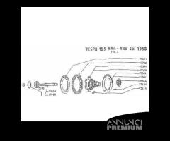 Ingranaggio multiplo Piaggio Vespa VNA e VNB