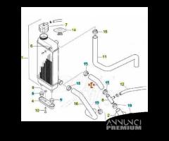 Tubo acqua raccordo a T radiatore Aprilia RX 50 -