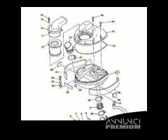 Scatola filtro aria inferiore Yamaha TDM 850 - 3VD