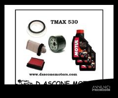 kit tagliando Tmax 530 2012 2016 4 filtri 3lt olio - 1