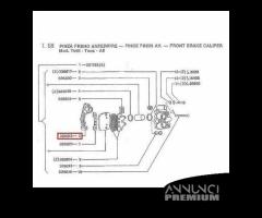 Staffa pinza freno anteriore moto Gilera epoca